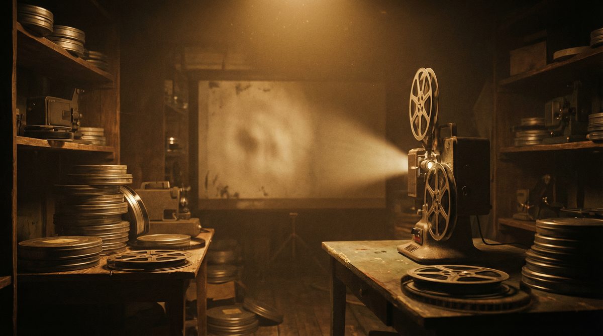 17c复古电影放映机胶片故事